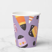 Gobelets En Papier Cute maïs blanc Halloween (Verso)