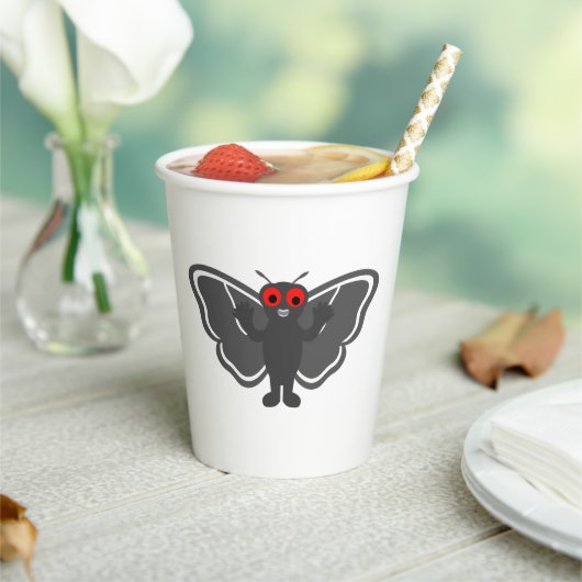 Gobelets En Papier Cute Mothman (Insitu)