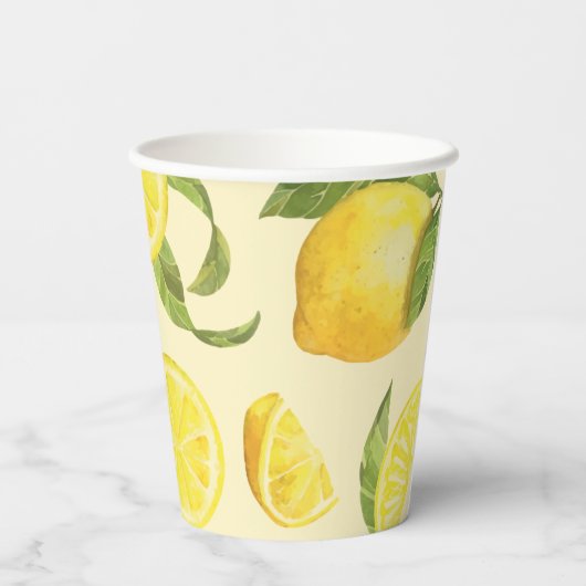 Gobelets En Papier Cute Motif Lemon (Verso)
