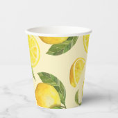 Gobelets En Papier Cute Motif Lemon (Recto)
