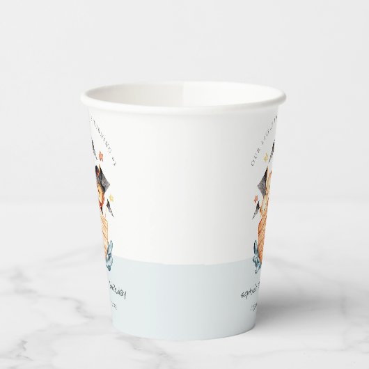 Gobelets En Papier Cute Nautical Pirate Ship Lion Cub Anniversaire de (Gauche)