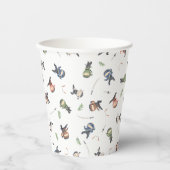 Gobelets En Papier Cute Ninja Warrior Kids Patter Anniversaire (Recto)