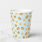 Gobelets En Papier Cute noix noix Motif Pastel bleu (Verso)