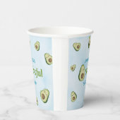 Gobelets En Papier Cute Onedering Avocado 1er anniversaire fête (Droite)
