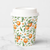 Gobelets En Papier Cute Orange (Recto)