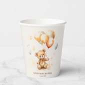 Gobelets En Papier Cute ours neutre (Verso)