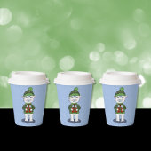 Gobelets En Papier Cute Ours Polaire avec Cadeaux Coupe Blue Holiday