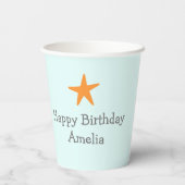 Gobelets En Papier Cute Owl et Star Party (Verso)