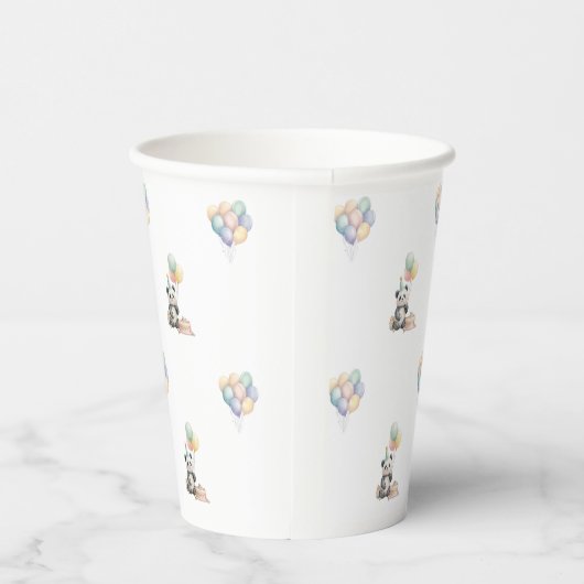 Gobelets En Papier Cute Panda animal Party Paper cups  (Droite)