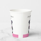 Gobelets En Papier Cute Panda Ours Anniversaire Coupe de papier (Droite)