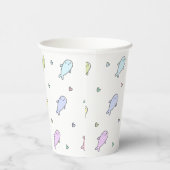 Gobelets En Papier Cute Pastel Baleines Baby shower ou Anniversaire d (Droite)