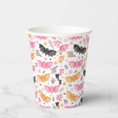 Gobelets En Papier Cute Pastel Bats Halloween (Droite)