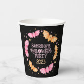 Gobelets En Papier Cute Pastel Bats Halloween (Recto)