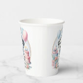 Gobelets En Papier Cute Pastel Chiot Dalmatien - Anniversaire (Droite)