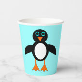Gobelets En Papier Cute Penguin (Recto)