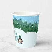 Gobelets En Papier Cute Penguins Add The Year Merry Christmas! Winter (Gauche)