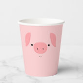 Gobelets En Papier Cute Piggy (Recto)