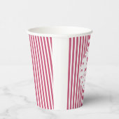 Gobelets En Papier Cute Pink Bow First Birthday  (Droite)