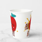 Gobelets En Papier Cute pomme (Gauche)