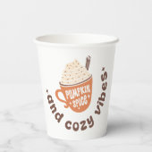 Gobelets En Papier Cute PSL Fall  – Pumpkin Spice and Cozy vibes  (Verso)