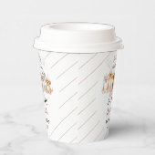 Gobelets En Papier Cute Puppy Dog Boy 1st Birthday | Pawty Time First (Droite)