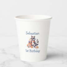 Cute Raccoon 1er Anniversaire Sublimation Personna
