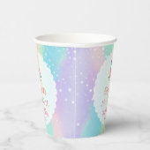 Gobelets En Papier Cute Rainbow Unicorn Magique fête d'anniversaire (Droite)