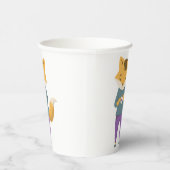 Gobelets En Papier Cute renard avec tasse de thé (Droite)