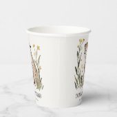 Gobelets En Papier Cute Rustic Mum and Baby Tiger Foliage Baby Shower (Droite)