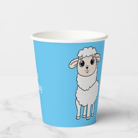 Gobelets En Papier Cute Sheep (Verso)