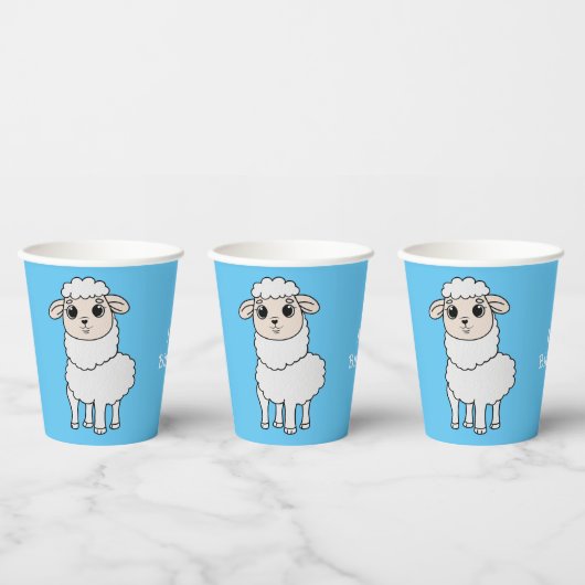 Gobelets En Papier Cute Sheep (Multi)