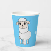 Gobelets En Papier Cute Sheep (Recto)