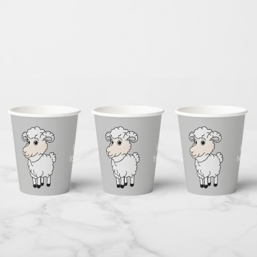 Gobelets En Papier Cute Sheep (Multi)
