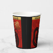 Gobelets En Papier Cute Snake Chinois Année 2025 Zodiac Anniversaire  (Droite)