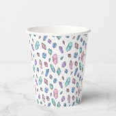 Gobelets En Papier Cute tendance Pastel Gemstones Gems Crystal Motif (Verso)