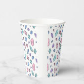 Gobelets En Papier Cute tendance Pastel Gemstones Gems Crystal Motif (Droite)