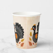 Gobelets En Papier Cute Turquie Bon thanksgiving tasses de papier (Droite)