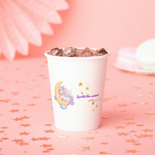 Gobelets En Papier 🌈 Cute Unicorn Paper Cup 🌙 ✨ (Insitu)