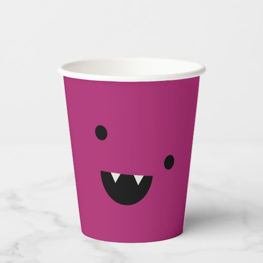 Gobelets En Papier Cute Vampire Halloween (Verso)