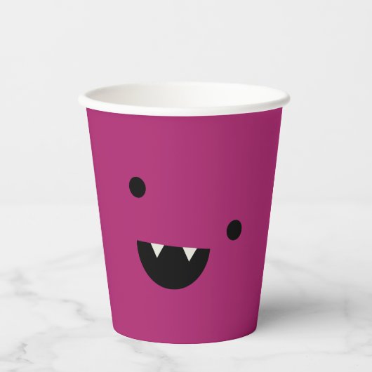 Gobelets En Papier Cute Vampire Halloween (Recto)