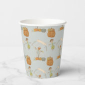 Gobelets En Papier Cute Vintage épouvantail halloween bash (Verso)