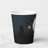 Gobelets En Papier Cute Wolf Pack Woodland Moon Howling Birthday (Recto)