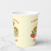 Gobelets En Papier Cutie Pie Anniversaire Fête Enfants Cherry (Gauche)