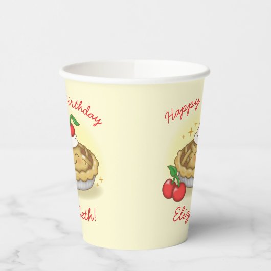 Gobelets En Papier Cutie Pie Anniversaire Fête Enfants Cherry (Gauche)