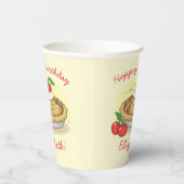 Gobelets En Papier Cutie Pie Anniversaire Fête Enfants Cherry (Droite)