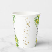 Gobelets En Papier Cuvettes en Fête des mariées citron et Feuille (Droite)