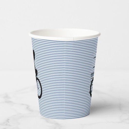 Gobelets En Papier Cyclisme Stripes Design Tasse en papier (Droite)