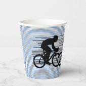 Gobelets En Papier Cyclisme Stripes Design Tasse en papier (Recto)