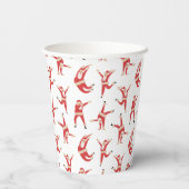 Gobelets En Papier Dabing Père Noël Fun Motif de Noël (Verso)