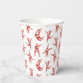 Gobelets En Papier Dabing Père Noël Fun Motif de Noël (Gauche)